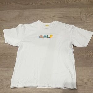 Golf Wang White T-Shirt with Colorful Logo